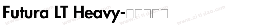 Futura LT Heavy字体转换